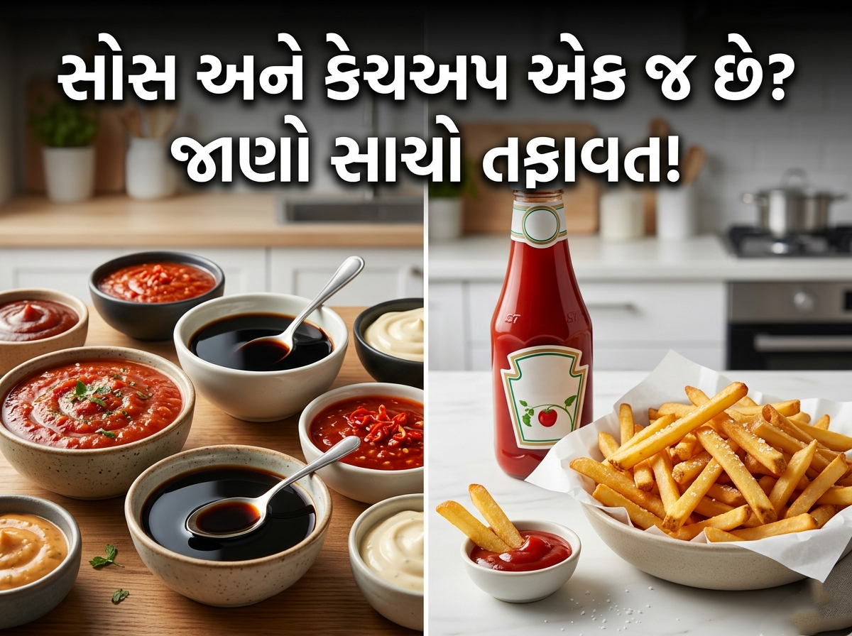 🍅 Cooking Tips: શું સોસ અને કેચઅપ એક જ છે? જાણો સાચો તફાવત