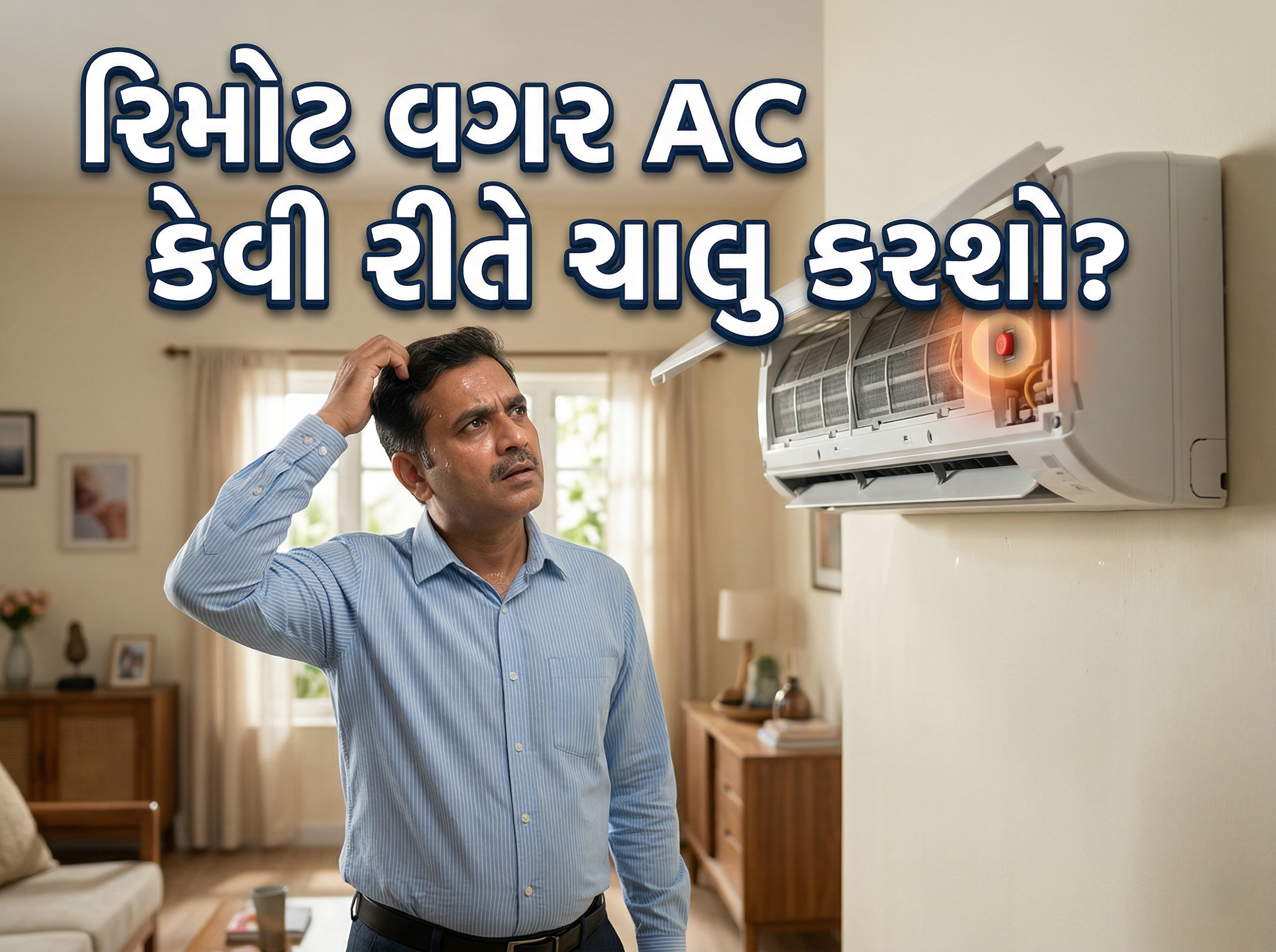 ❄️ જાણવા જેવું: રિમોટ વગર AC કેવી રીતે ચાલુ કરશો? જાણો આ સિક્રેટ રીત