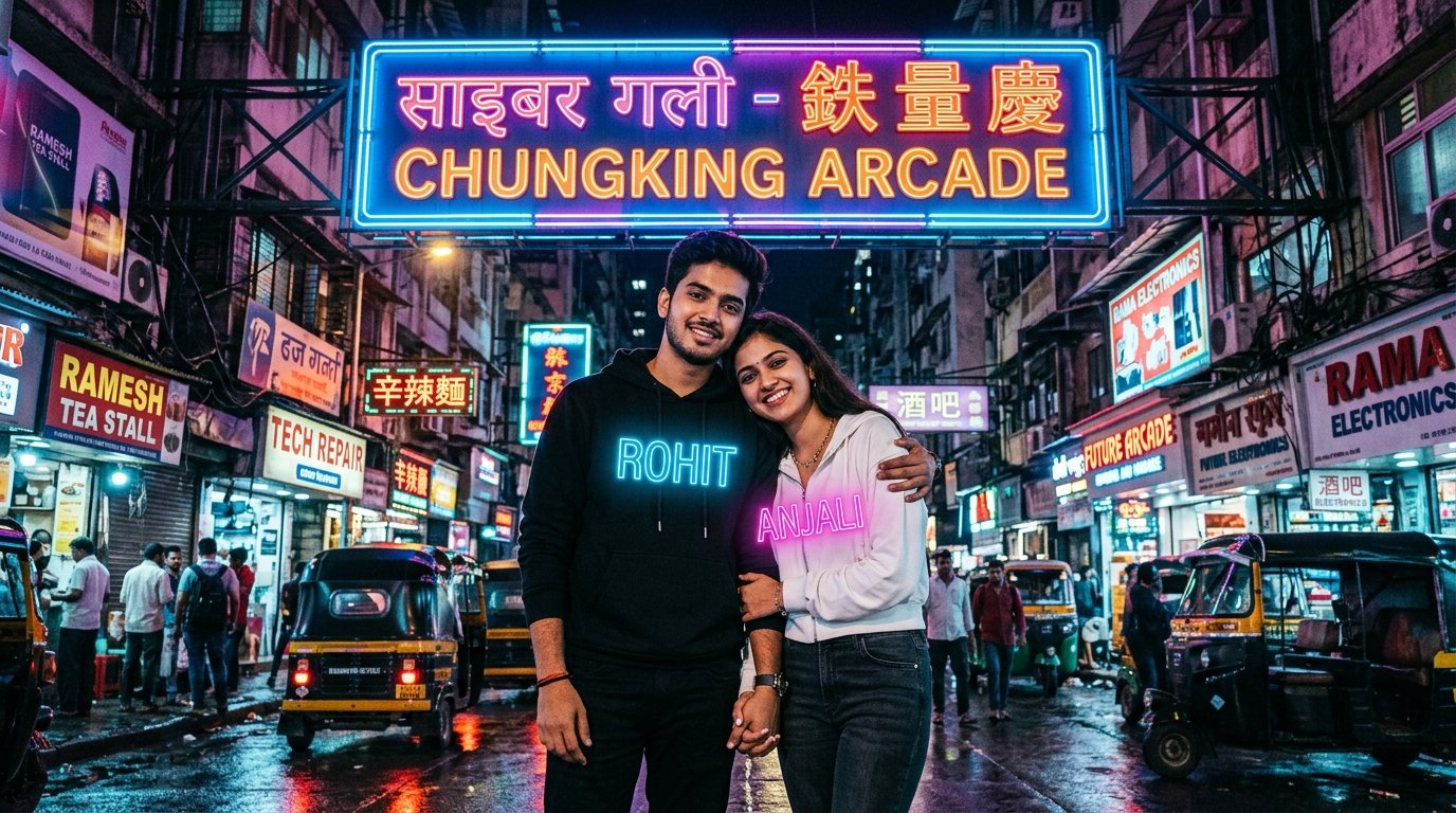 Cute Couple Neon T-shirt