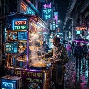 Cyberpunk Street Photography (Mumbai Night)