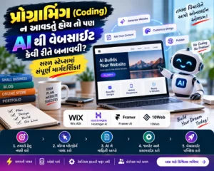 પ્રોગ્રામિંગ ન આવડતું હોય તો પણ AI થી વેબસાઈટ કેવી રીતે બનાવવી?