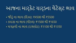 આજના માર્કેટ યાર્ડના ભાવ: 5 સપ્ટેમ્બર 2026 (APMC Market Bhav Today)