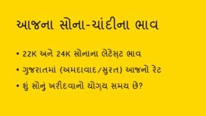 આજના સોના-ચાંદીના લેટેસ્ટ ભાવ: 7 સપ્ટેમ્બર 2026 (Gold Silver Rates)
