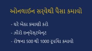 ઓનલાઈન સર્વે (Online Surveys) ભરીને પૈસા કમાવવાની 5 જેન્યુઈન વેબસાઈટ