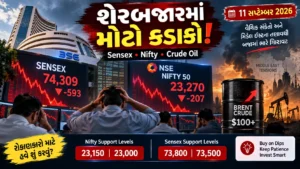 શેરબજાર ઓપનિંગ: સેન્સેક્સ અને નિફ્ટીમાં મોટો કડાકો (11 સપ્ટેમ્બર 2026)