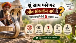 શું સાપ ખરેખર બીન સાંભળીને નાચે છે? જાણો સાપ વિશેની 5 અજાણી વાતો