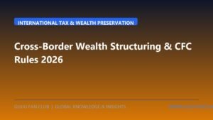 Cross-Border Wealth Structuring & Controlled Foreign Corporation (CFC) Rules: Subpart F, GILTI, and Dual-Residency Trusts in 2026