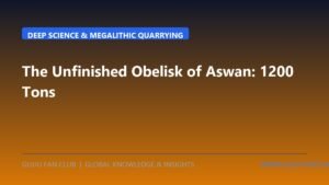 The Unfinished Obelisk of Aswan: Dolerite Pounders, Micro-Fracture Mechanics, and 1,200 Tons of Rose Granite